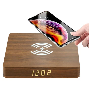 Alarm Clock with Phone Wireless Charger LED Modern Digital Clock with Qi Charging Electronic Desktop Clock Wooden Electric Clock
Alarm Clock with Phone Wireless Charger LED Modern Digital Clock with Qi Charging Electronic Desktop Clock Wooden Electric Clock