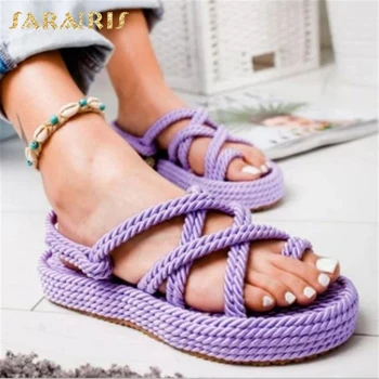 SARAIRIS 2020 Big Size 43 On Sale Gladiator Straw Flat With Platform Rome Leisure Summer women's Sandals Shoes Woman 
SARAIRIS 2020 Big Size 43 On Sale Gladiator Straw Flat With Platform Rome Leisure Summer women's Sandals Shoes Woman