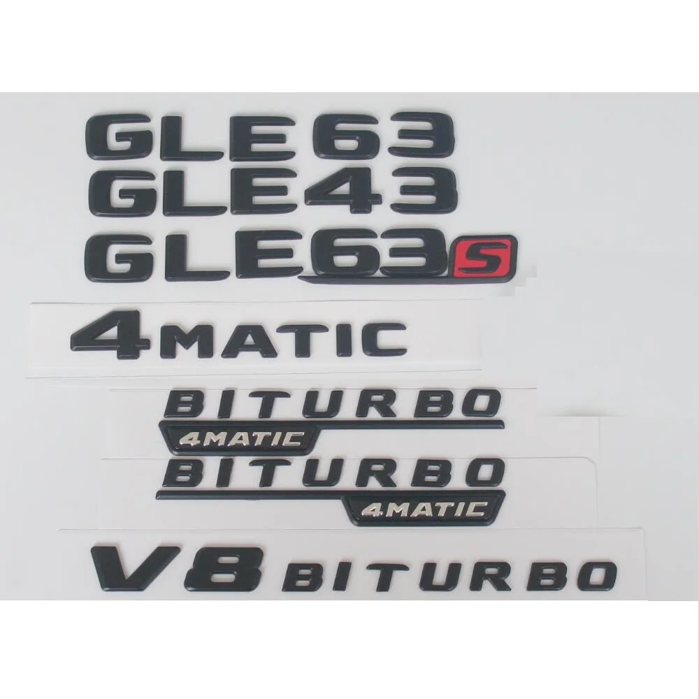 For Mercedes Benz Black W166 C292 GLE43 GLE63 GLE63s GLE 63 S AMG Emblem V8 BITURBO 4MATIC 4MATIC+ Emblems Badges
For Mercedes Benz Black W166 C292 GLE43 GLE63 GLE63s GLE 63 S AMG Emblem V8 BITURBO 4MATIC 4MATIC+ Emblems Badges