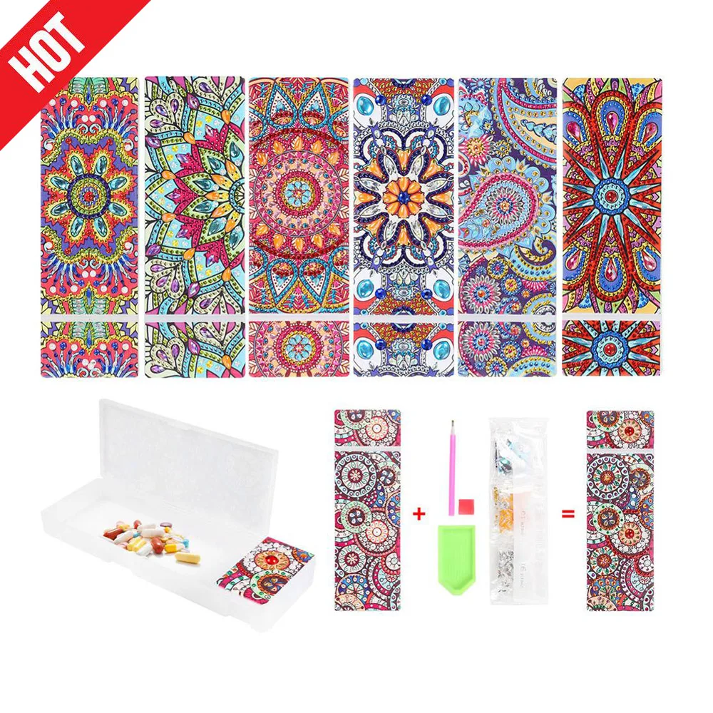 DIY Mandala Special Shaped Diamond Painting Pencil Case 2 Grids Stationery Storage Box Jewelry Box Diamond Embroidery Kids Gift
DIY Mandala Special Shaped Diamond Painting Pencil Case 2 Grids Stationery Storage Box Jewelry Box Diamond Embroidery Kids Gift