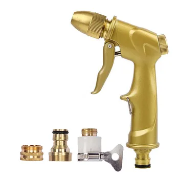New garden water gun High pressure Car Wash hose nozzle Adjustable jardin Sprayer metal irrigation set garden hose watering lawn
New garden water gun High pressure Car Wash hose nozzle Adjustable jardin Sprayer metal irrigation set garden hose watering lawn