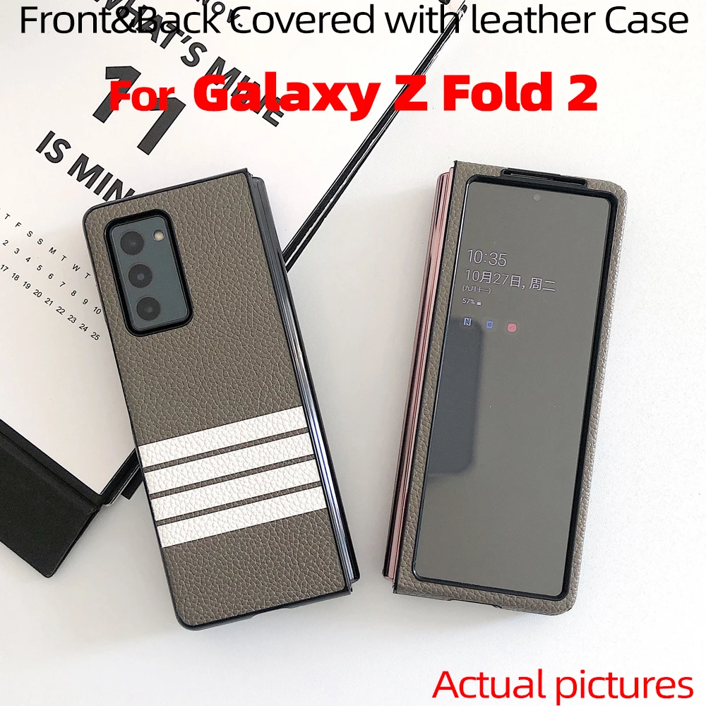 For Galaxy Z Fold 2 Case for Galaxy Z Fold2 5G front and back covered with Luxury leather Case For Galaxy Z Fold2 5G Case 
For Galaxy Z Fold 2 Case for Galaxy Z Fold2 5G front and back covered with Luxury leather Case For Galaxy Z Fold2 5G Case