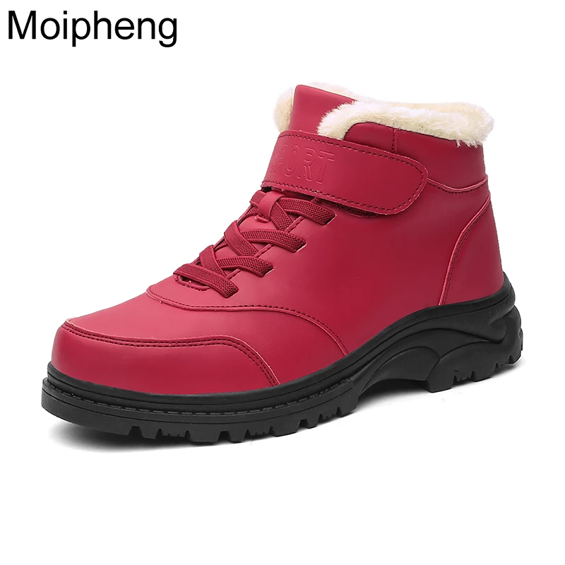 Moipheng Red Platform Snow Boots Women Winter Shoes Hook&Loop Women Wedges Boots Warm Plush Ladies Boots PU Leather Botas Mujer 
Moipheng Red Platform Snow Boots Women Winter Shoes Hook&Loop Women Wedges Boots Warm Plush Ladies Boots PU Leather Botas Mujer