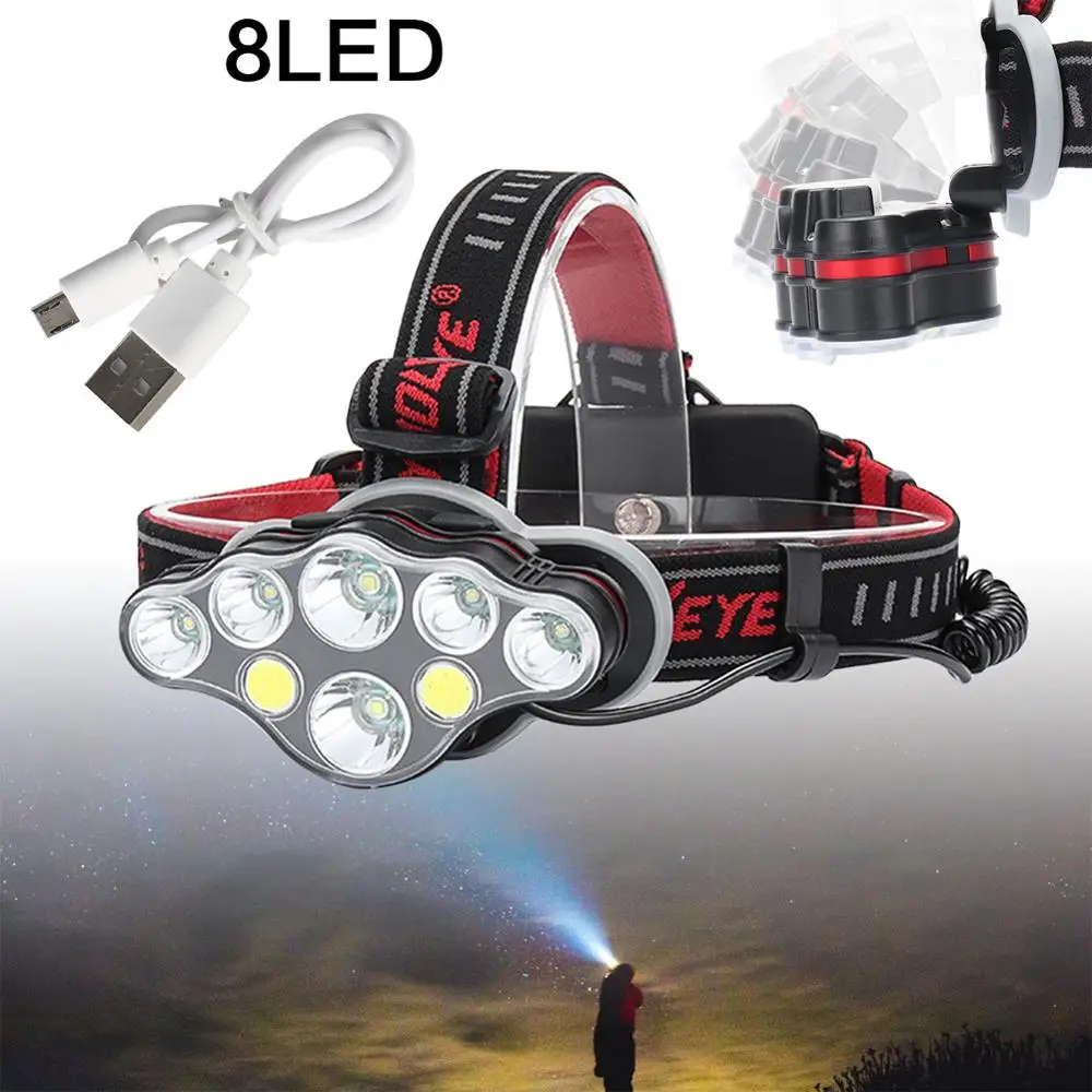 350000LM T6 LED Induction Headlamp Rechargeable Head Torch Camping Hunting Flashlight Outdoor flashlight Head-mounted lighting
350000LM T6 LED Induction Headlamp Rechargeable Head Torch Camping Hunting Flashlight Outdoor flashlight Head-mounted lighting
