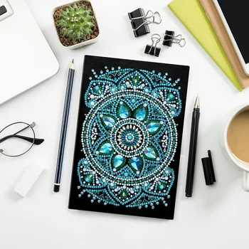 HeeBenor 64Pages Diamond Painting Notebook DIY Mandala Special Shaped Diamond Embroidery Cross Stitch A6 Notebook Diary Book
HeeBenor 64Pages Diamond Painting Notebook DIY Mandala Special Shaped Diamond Embroidery Cross Stitch A6 Notebook Diary Book