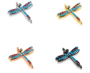 17*20mm dragonfly crystal micro pave cz zircon cubic zirconia beads copper silver gold plated bracelet necklace accessories dfwr
17*20mm dragonfly crystal micro pave cz zircon cubic zirconia beads copper silver gold plated bracelet necklace accessories dfwr