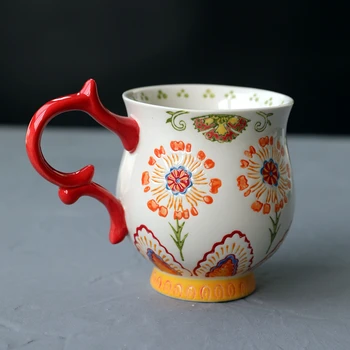 Hand Painted Espresso Cups Porcelain Flowers High Capacity Personalised Milk Coffee Mug Caffe Tazze Kitchen Drinkware MM60MKB
Hand Painted Espresso Cups Porcelain Flowers High Capacity Personalised Milk Coffee Mug Caffe Tazze Kitchen Drinkware MM60MKB