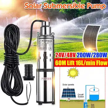 High Lift 60m 24V/48V Solar Submersible Water Pump High Pressure DC Pump Deep Well Pump Agricultural Irrigation Garden Home
High Lift 60m 24V/48V Solar Submersible Water Pump High Pressure DC Pump Deep Well Pump Agricultural Irrigation Garden Home