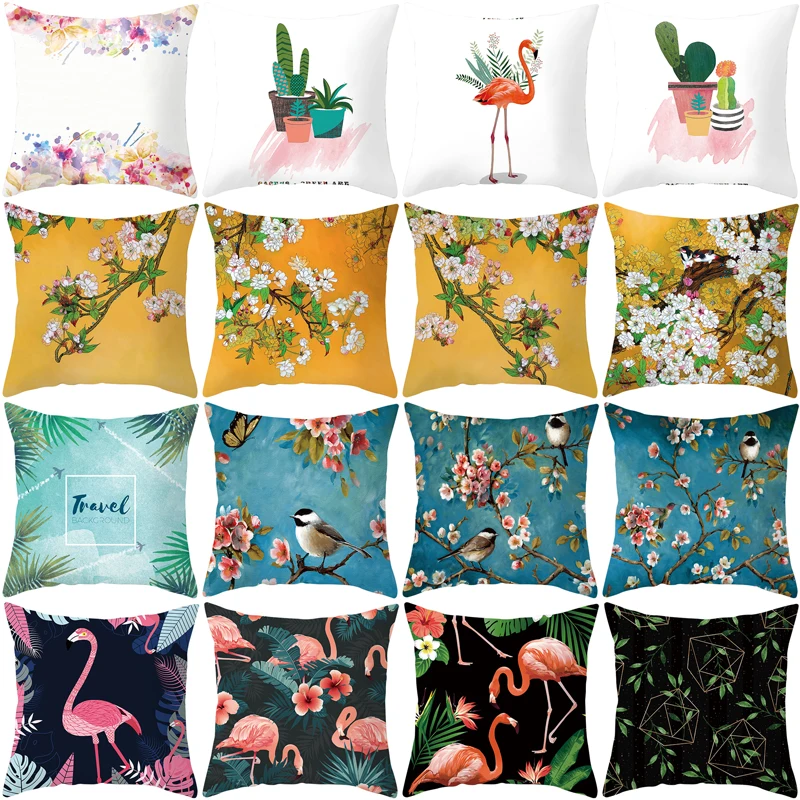 Tropical Leaves Lactus Flamingo Pillowcase Sofa Peach Skin Home Decoration Living Room Bedroom Cushion Cover Pattern Printing
Tropical Leaves Lactus Flamingo Pillowcase Sofa Peach Skin Home Decoration Living Room Bedroom Cushion Cover Pattern Printing