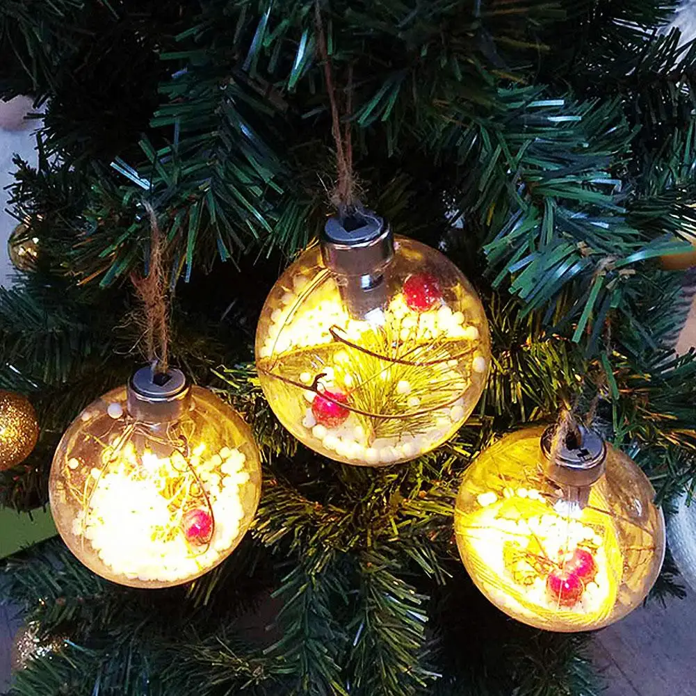Christmas Tree Ornaments Christmas Baubles Balls with LED Light Hanging Pendant Christmas Decorations Home Decor navidad 2019
Christmas Tree Ornaments Christmas Baubles Balls with LED Light Hanging Pendant Christmas Decorations Home Decor navidad 2019