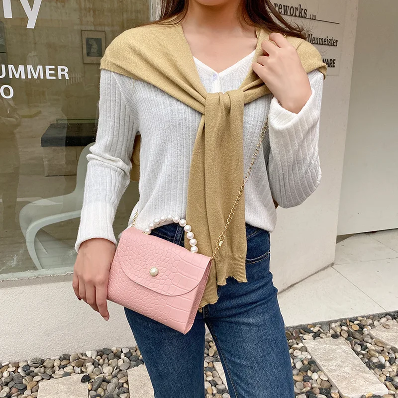 2024 New Fashion Leisure Simple Stone Pattern Solid Color Single Shoulder Bag Women's Small Square Bag Pearl Handbag Women
2024 New Fashion Leisure Simple Stone Pattern Solid Color Single Shoulder Bag Women's Small Square Bag Pearl Handbag Women