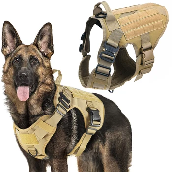 Tactical Dog Harness Pet Training Hunting Dog Vest Metal Buckle German Shepherd Dog Harness With Leash For Small Large Dogs
Tactical Dog Harness Pet Training Hunting Dog Vest Metal Buckle German Shepherd Dog Harness With Leash For Small Large Dogs