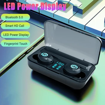TWS 8D Stereo Wireless Bluetooth 5.0 Earphone With Microphone Headphones Earphones Waterproof Headsets With 2000 MAh Power Bank
TWS 8D Stereo Wireless Bluetooth 5.0 Earphone With Microphone Headphones Earphones Waterproof Headsets With 2000 MAh Power Bank