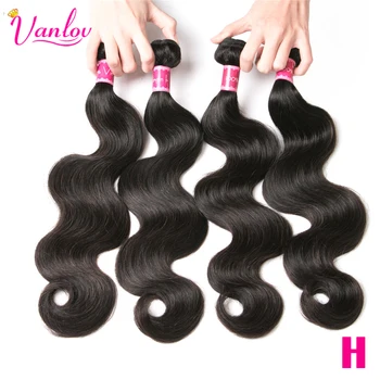 Vanlov Brazilian Hair Weave Body Wave Bundles Natural Black 1/3/4pcs/Lot 100% Human Hair Bundles Remy Hair Extension MiddleRatio
Vanlov Brazilian Hair Weave Body Wave Bundles Natural Black 1/3/4pcs/Lot 100% Human Hair Bundles Remy Hair Extension MiddleRatio
