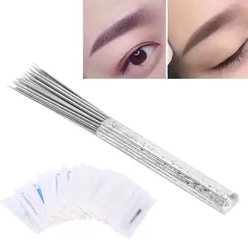 50pcs 40R/15R Permanent Makeup Eyebrow Tattoo Blade Microblading Needles 3D Embroidery Manual Tattoo Pen Machine Tattoo Supplies
50pcs 40R/15R Permanent Makeup Eyebrow Tattoo Blade Microblading Needles 3D Embroidery Manual Tattoo Pen Machine Tattoo Supplies