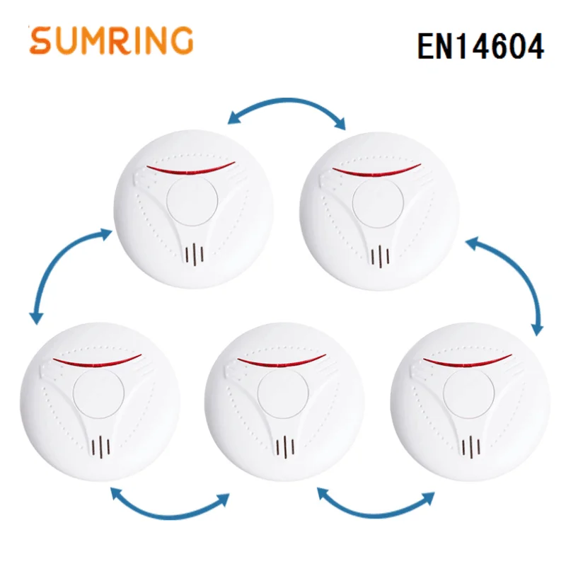 Smoke Detector Protection Home 433Mhz DC3V battery Interconnected Security Fire Detector Alarm
Smoke Detector Protection Home 433Mhz DC3V battery Interconnected Security Fire Detector Alarm