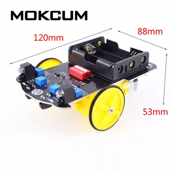 Intelligent Tracking Smart Car Suite DIY Kits TT Motor Obstacle Avoidance Car Electronic Components 
Intelligent Tracking Smart Car Suite DIY Kits TT Motor Obstacle Avoidance Car Electronic Components