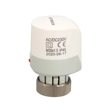 Normally open closing actuator for floor heating manifold 230V waterproof
Normally open closing actuator for floor heating manifold 230V waterproof