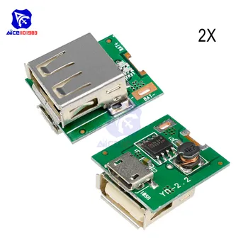 diymore 2PCS/Lot 5V Power Supply Module Lithium Battery Charging Protection Board Step Up Boost Converter MICRO USB DIY Charger
diymore 2PCS/Lot 5V Power Supply Module Lithium Battery Charging Protection Board Step Up Boost Converter MICRO USB DIY Charger