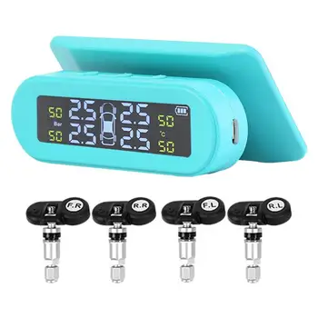 T05 Car Solar USB Charging Car TPMS IP67 Waterproof Auto Tire Pressure Monitor Tyre Temperature Alarm System with 4 Sensors
T05 Car Solar USB Charging Car TPMS IP67 Waterproof Auto Tire Pressure Monitor Tyre Temperature Alarm System with 4 Sensors