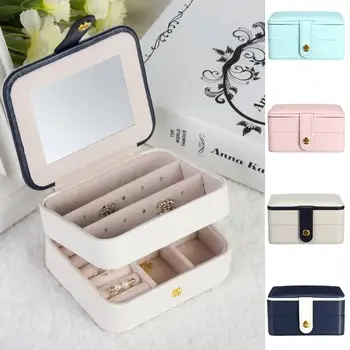 3 Layers Ornaments Jewelry Storage Boxes Case Collecting Box with Built-in Mirror Make Up Case Jewellery Display Case Organizer
3 Layers Ornaments Jewelry Storage Boxes Case Collecting Box with Built-in Mirror Make Up Case Jewellery Display Case Organizer