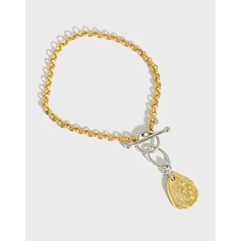 Real 925 Sterling Silver Bracelets for Women 2020 Nice Retro Gold OT Buckle Chain Pendant Bracelet Bangle Jewelry pulseras mujer
Real 925 Sterling Silver Bracelets for Women 2020 Nice Retro Gold OT Buckle Chain Pendant Bracelet Bangle Jewelry pulseras mujer