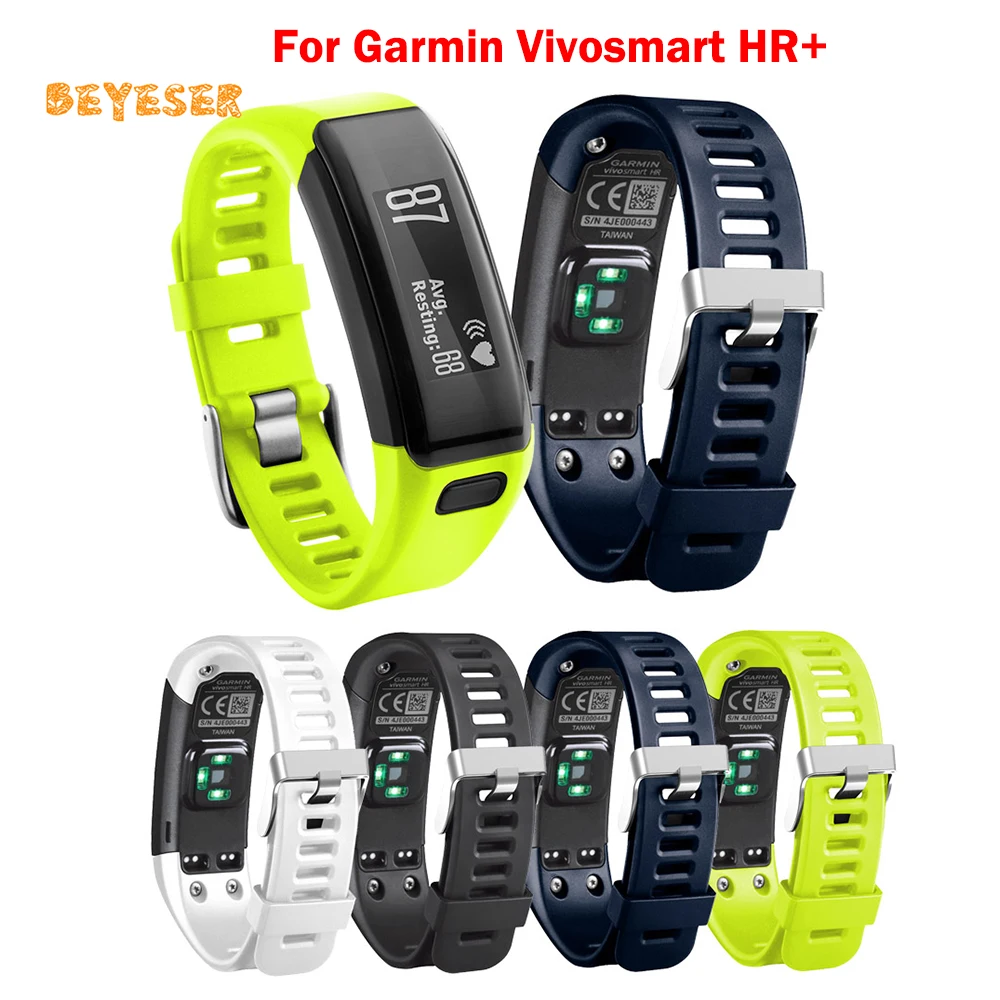 

Fashion Silicone Watchband Replacement Strap For Garmin Vivosmart HR/HR Plus Smart Watch Wristaband Sport Bracelet Accessories