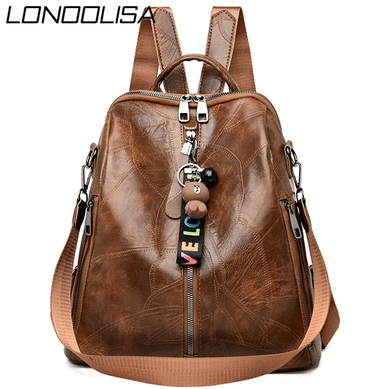 3 in 1 Retro Backpack Women PU Leather School Bags For Teenage Girls Cute Bear Shoulder Bags For Women Vintage Travel Backpack
3 in 1 Retro Backpack Women PU Leather School Bags For Teenage Girls Cute Bear Shoulder Bags For Women Vintage Travel Backpack
