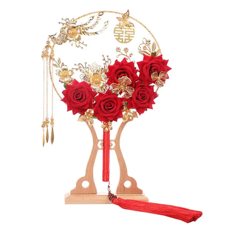 Wedding Supplies Chinese Classical Fan Fringe Double-Sided Pattern Decorative Fan Chinese Wedding Supplies Home Decoration Fan
Wedding Supplies Chinese Classical Fan Fringe Double-Sided Pattern Decorative Fan Chinese Wedding Supplies Home Decoration Fan