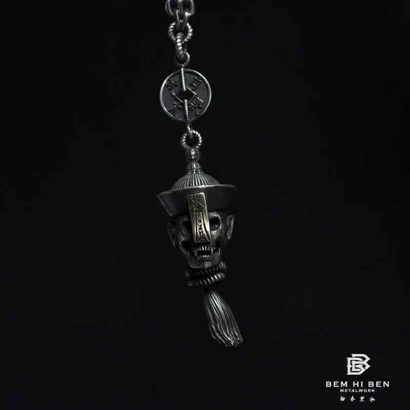 BEM HI BEN Men's Women's pendant necklace vampire skull 925 sterling silver Original design Hand made Biker punk
BEM HI BEN Men's Women's pendant necklace vampire skull 925 sterling silver Original design Hand made Biker punk
