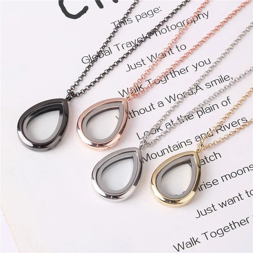 10Pcs/Lot Water Drop Plain Floating Charms Medaillon Locket Living Memory Necklaces For Women Collares Gift Jewelry Making Bulk
10Pcs/Lot Water Drop Plain Floating Charms Medaillon Locket Living Memory Necklaces For Women Collares Gift Jewelry Making Bulk