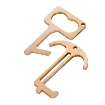 Hygiene Hand Key Non-Contact EDC Door Opener Contactless Safety Tool Door Handle Key Chain