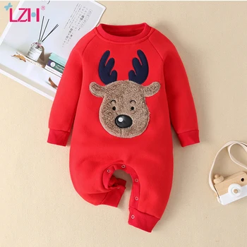 LZH 2020 New Autumn Plus Fleece Warm Long Sleeves Baby Romper Winter Jumpsuit My First Christmas Newborn Baby Clothes 0-1 Years 
LZH 2020 New Autumn Plus Fleece Warm Long Sleeves Baby Romper Winter Jumpsuit My First Christmas Newborn Baby Clothes 0-1 Years