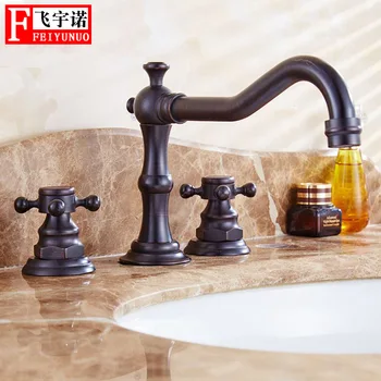 Copper Split Basin Faucet Bathroom Hot And Cold Mixing Faucet Toilet Black 3-hole Tap
Copper Split Basin Faucet Bathroom Hot And Cold Mixing Faucet Toilet Black 3-hole Tap