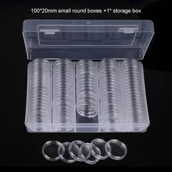 100Pcs/Box Coin Box Clear 22mm Round Boxed Coin Holder Plastic Storage Capsules Display Cases Organizer Coin Collecting Tool
100Pcs/Box Coin Box Clear 22mm Round Boxed Coin Holder Plastic Storage Capsules Display Cases Organizer Coin Collecting Tool