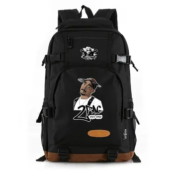 New Trend 2Pac Printing Man Singer Black Backpack Large Capacity Outdoor Sport Bag Rucksack Boy School Bags 
New Trend 2Pac Printing Man Singer Black Backpack Large Capacity Outdoor Sport Bag Rucksack Boy School Bags