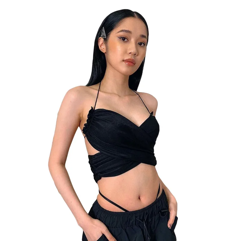 2020 Women's Hanging Neck Sexy Crop Tops V-Neck Solid Camis Backless Bow Tie Sleeveless Tank Tops Nightclubwear Ez*
2020 Women's Hanging Neck Sexy Crop Tops V-Neck Solid Camis Backless Bow Tie Sleeveless Tank Tops Nightclubwear Ez*