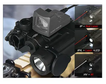 DBAL-D2 dual beam Led light flashlight with Red Laser IR laser aim of LED illuminator Class 1 for hunting rifle GZ150088
DBAL-D2 dual beam Led light flashlight with Red Laser IR laser aim of LED illuminator Class 1 for hunting rifle GZ150088
