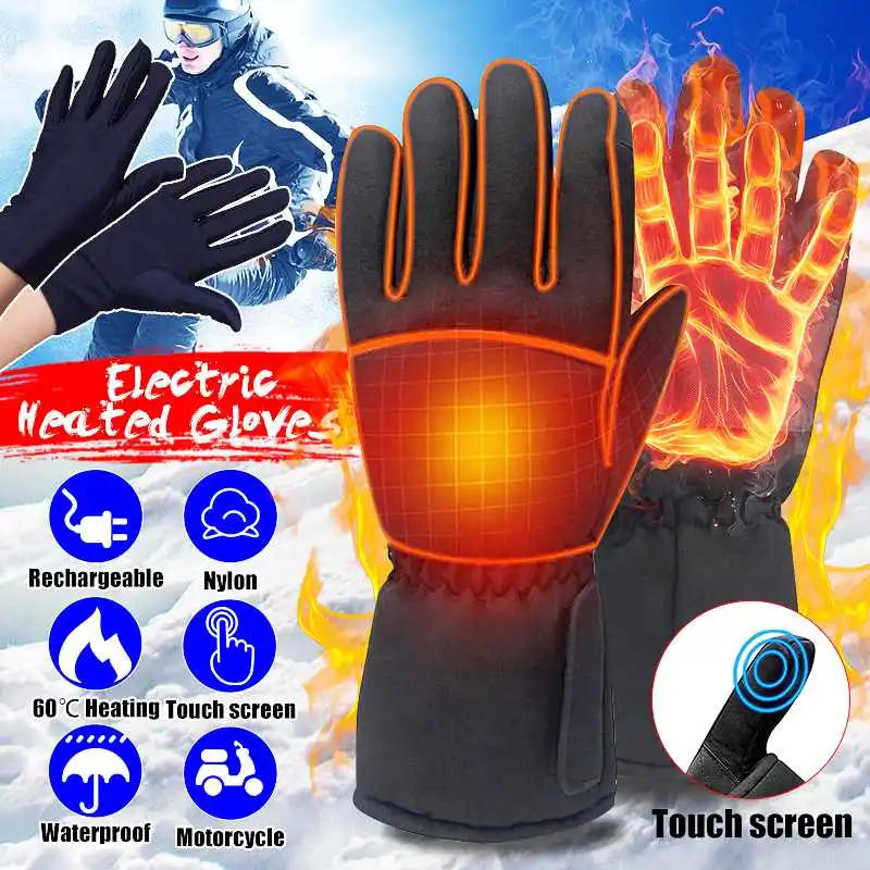 Winter Electric Heated Gloves Rechargeable Battery Powered Hand Warmer Touchscreen Gloves For Skiing Cycling Motorcycle Gloves
Winter Electric Heated Gloves Rechargeable Battery Powered Hand Warmer Touchscreen Gloves For Skiing Cycling Motorcycle Gloves