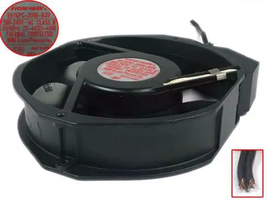 NMB-MAT 5915PC-20W-B20 AC 200-240V 25-44W 172x150x38mm вентилятор охлаждения сервера
NMB-MAT 5915PC-20W-B20 AC 200-240V 25-44W 172x150x38mm вентилятор охлаждения сервера