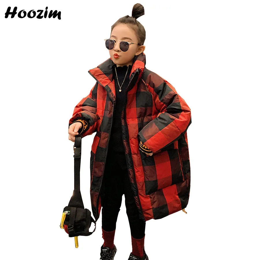 Winter High Street Colorblock Quilted Jacket Girls 6-15 Years Gorgeous Plaid Parka Children Chic Thick Long Outerwear Coat Girls 
Winter High Street Colorblock Quilted Jacket Girls 6-15 Years Gorgeous Plaid Parka Children Chic Thick Long Outerwear Coat Girls
