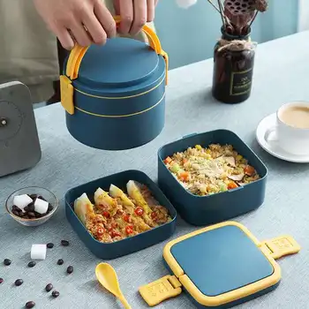 Japanese style lunch box for kids Leak-Proof food container storage box Portable Multi-layer cute bento box With Compartment
Japanese style lunch box for kids Leak-Proof food container storage box Portable Multi-layer cute bento box With Compartment