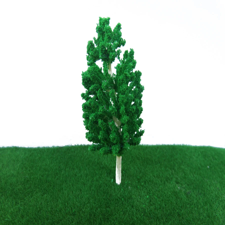 20pcs/lot plastic green model pine tree white arm for HO OO G N scale train layout in building maker China | Игрушки и хобби