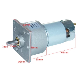 

60GA775 Micro Brushless DC Deceleration Motor 12V 24V 3-300rpm DC Electric Speed Control Positive and Reverse Gear Motor