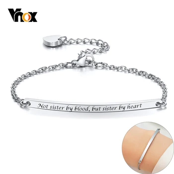 Vnox 3mm Thin Bracelets for Women Elegant Adjustable Stainless Steel Banlge Customize BFF Sisters Meaningful Gift Jewelry 
Vnox 3mm Thin Bracelets for Women Elegant Adjustable Stainless Steel Banlge Customize BFF Sisters Meaningful Gift Jewelry