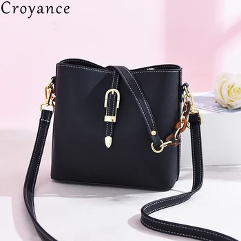 Croyance New Arrival Bucket Shoulder Bags for Women PU Leather Fashion Handbag Clutch Chains Crossbody Purse Bag Totes 
Croyance New Arrival Bucket Shoulder Bags for Women PU Leather Fashion Handbag Clutch Chains Crossbody Purse Bag Totes
