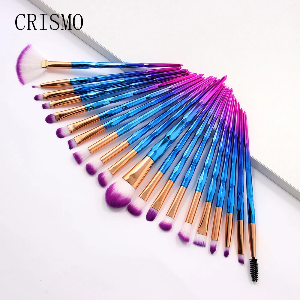 CRISMO 20pcs Diamond Makeup Brush Set Professional Foundation Powder Blending Make Up Brushes Cosmetic Brush Pincel Maquiagem
CRISMO 20pcs Diamond Makeup Brush Set Professional Foundation Powder Blending Make Up Brushes Cosmetic Brush Pincel Maquiagem