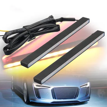 2pcs 29 LED Daytime Running Lamps DRL Ultra Slim Switchback White/Amber water turning signal light for SUV truck ATV 4x4 Jeep
2pcs 29 LED Daytime Running Lamps DRL Ultra Slim Switchback White/Amber water turning signal light for SUV truck ATV 4x4 Jeep