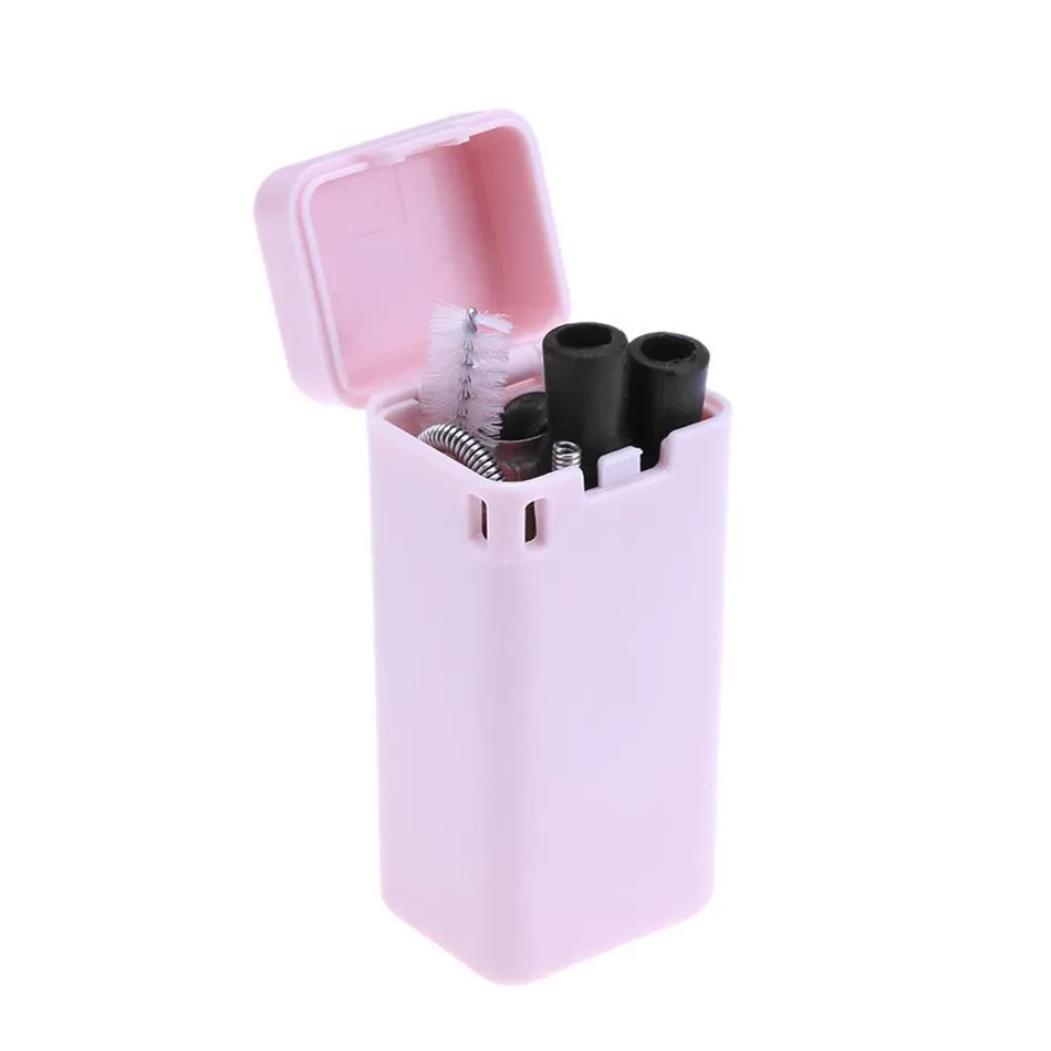 Metal Straw Folding Portable Silicone Straw with Storage Holder Box Reusable Stainless Steel Straws Set Kitchen Bar Accessories
Metal Straw Folding Portable Silicone Straw with Storage Holder Box Reusable Stainless Steel Straws Set Kitchen Bar Accessories