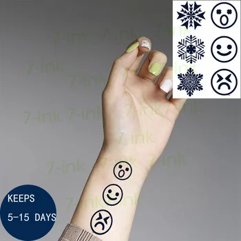 Juice Waterproof Temporary Tattoo Sticker Smiley snowflake snow Art Tatoo Fake Tatto New Style 7-15 Days for Men Women 
Juice Waterproof Temporary Tattoo Sticker Smiley snowflake snow Art Tatoo Fake Tatto New Style 7-15 Days for Men Women